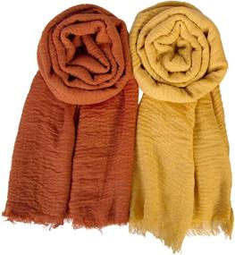 img 3 attached to Chalier Season Fashion Scarfs: Stylish & Lightweight Women's Accessories for Scarves & Wraps