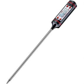 img 3 attached to 🌡️ Long Probe Meat Thermometer - Instant Read Cooking Thermometer with LCD Screen, Hold Function for Kitchen Food, Smoker, Grill, BBQ, Meat, Candy, Milk, Water