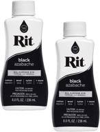 🖤 2 pack of rit all-purpose liquid dye - black, 8 ounce logo