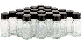 img 4 attached to 🏺 Vivaplex Clear Glass Bottles with Lids: Essential Travel Accessories and Containers