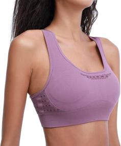 img 4 attached to 🏋️ Seamless Yoga Bra - Zum Gali Gali Sports Bra, Unique Fabric Athletic Bra for Running, Gym, Workout, and Fitness Tank Tops