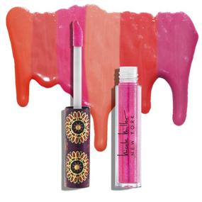 img 3 attached to 💄 Nicole Miller 10 Pc Lip Gloss Collection: Shimmery Lip Glosses for Women and Girls, Long-Lasting Color Set with a Rich Array of Purple Shades