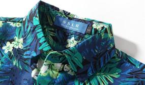 img 2 attached to Boys' Casual Hawaiian Clothing: SSLR Printed Button Tops, Tees & Shirts