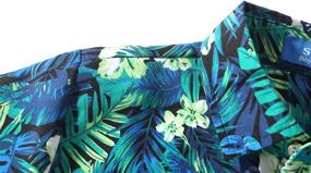 img 1 attached to Boys' Casual Hawaiian Clothing: SSLR Printed Button Tops, Tees & Shirts