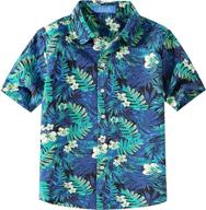 boys' casual hawaiian clothing: sslr printed button tops, tees & shirts logo