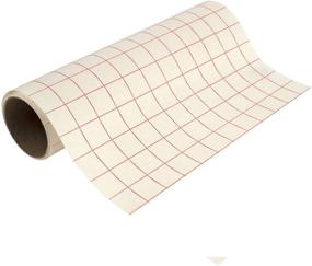 img 2 attached to 📏 12&#34; x 18 Feet Transfer Paper Tape Roll with Grid for Precise Alignment of Cricut/Silhouette Adhesive Vinyl - Ideal for Signs, Stickers, Decals, Walls, Windows, Lettering