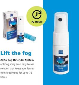 img 2 attached to 🔥 Clear Vision Guaranteed: ZEISS Fog Defender System Anti-Fog Spray for Glasses - Includes 1 Spray Bottle and 1 Microfiber Cloth!