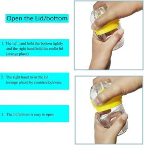 img 3 attached to Lemon Juicer Squeezer with Non-slip ABS Material, Strainer, and Measuring Cup - Orange Lime Squeezer