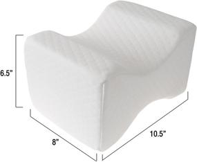 img 2 attached to 🦵 Bluestone Foam Knee Pillow Spacer Cushion: Alleviate Knee and Leg Pain, Enhance Lower Back Relief, Optimize Sleep for Side Sleepers