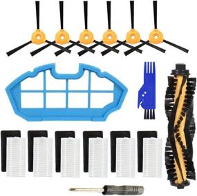 img 4 attached to 🧹 Ecovacs DEEBOT N79 N79S DN622 DN622.11 500 N79w N79se Robotic Vacuum Cleaner Replacement Parts - Main Brush, Filter, Side Brush Accessory Kit