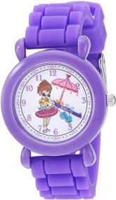 img 3 attached to Disney Girls Quartz Plastic Silicone Girls' Watches