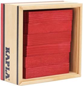 img 4 attached to 🧱 KAPLA 9000153 40 Squares Red: The Perfect Building Set for Creative Minds