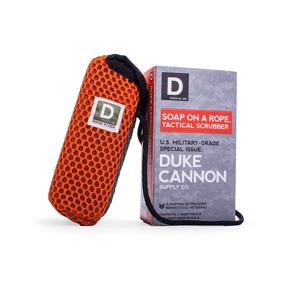 img 4 attached to Duke Cannon Supply Co. Tactical Soap On a Rope Pouch - Bath and Shower Body Scrubber Exfoliator with Convenient Soap Holder
