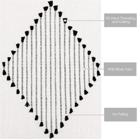 img 2 attached to Stylish Boho Cotton Rug Runner with Trendy Tassels: An Incredible Addition to Any Space