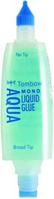 img 3 attached to Tombow 52180 MONO Aqua Liquid Glue: Precise to Full 🖌️ Coverage Application with Dual Tip Dispenser, 1.69oz, Dries Clear - 1-Pack