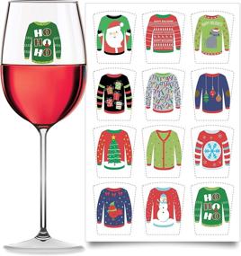 img 4 attached to Christmas Wine Glass Decals Sticker