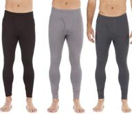 👖 bodtek men's thermal underwear pants - premium fleece-lined base layer bottoms, long johns logo