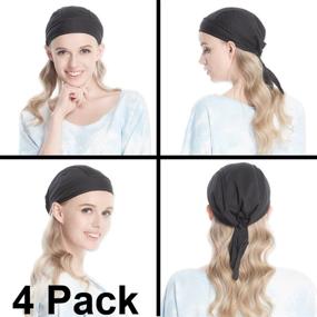 img 3 attached to 🧢 Durable Sweat-Wicking Head Wrap: Unisex Dew Rag Skull Cap for Quick-Drying Comfort