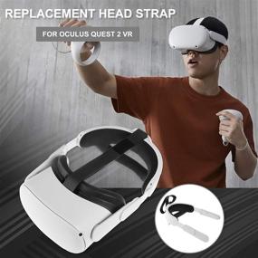 img 1 attached to 🌟 Завтрашняя VR-ободок: совместима с Oculus Quest 2 и заменяет Elite Strap с настраиваемым часовым механизмом на ремешке, нескользящая головная лента с подушкой - аксессуары для виртуальной реальности.