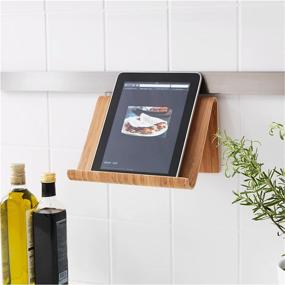 img 3 attached to 🍽️ Ikea Bamboo Kitchen Tablet Stand: Comfortable and Adjustable Cooking Companion