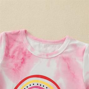 img 1 attached to Create Picture-Perfect Memories with Rainbow Mothers Matching Outfits: White Mini Girls' Clothing and Tops, Tees & Blouses