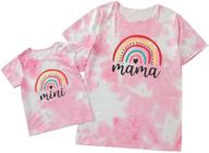 create picture-perfect memories with rainbow mothers matching outfits: white mini girls' clothing and tops, tees & blouses logo