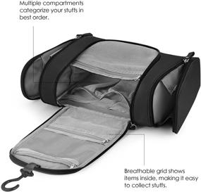 img 1 attached to Convenient and Compact FOREGOER Travel Hanging Toiletry Bag: Your Ultimate Bathroom Organizer Kit