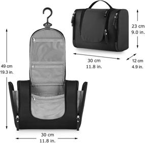 img 3 attached to Convenient and Compact FOREGOER Travel Hanging Toiletry Bag: Your Ultimate Bathroom Organizer Kit