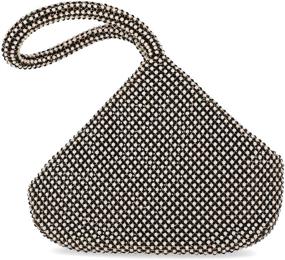 img 3 attached to 👝 Staci Mesh Wristlet Pouch by Jessica McClintock