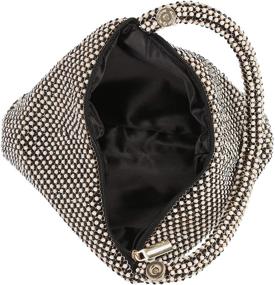img 1 attached to 👝 Staci Mesh Wristlet Pouch by Jessica McClintock
