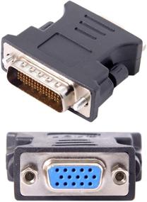 img 1 attached to 💻 Cablecc LFH DMS-59pin Male to 15Pin VGA RGB Female Extension Adapter for PC Graphics Card: Optimized Connectivity Solution