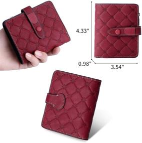 img 2 attached to 👜 Yafeige Compact Plaid Flower Handbags & Wallets: Stylish Blocking Accessories for Women