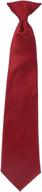 👔 solid clip tie for boys - trendy inch size boys' accessories by neckties logo