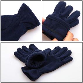 img 2 attached to Cooraby Winter Gloves Weather Supplies Boys' Accessories