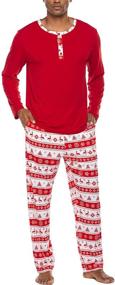 img 4 attached to 🎅 Christmas Sleepwear: Stylish Ekouaer Holiday Printed Men's Clothing for Relaxing & Lounging