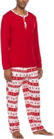 img 1 attached to 🎅 Christmas Sleepwear: Stylish Ekouaer Holiday Printed Men's Clothing for Relaxing & Lounging