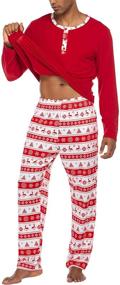 img 2 attached to 🎅 Christmas Sleepwear: Stylish Ekouaer Holiday Printed Men's Clothing for Relaxing & Lounging