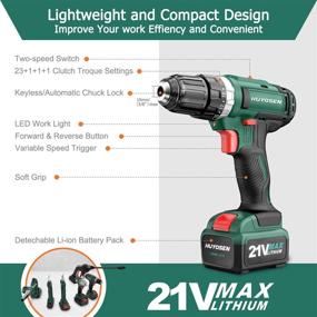 img 3 attached to 🔧 Cordless Electric Screwdriver Variable by HUYOSEN