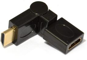 img 2 attached to ➡️ JacobsParts 4K 1080P HDMI Male Female Right Angle Swivel Adapter Extender (Male to Female)