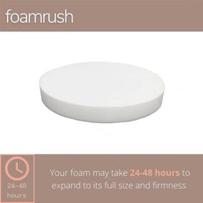 img 3 attached to 🪑 Premium USA-Made High Density Foam (3"x15"x15") for Upholstery: Bar Stools, Seat Cushions, Pouf Inserts, and Patio Round Cushion Replacements by FoamRush