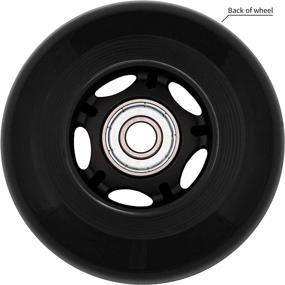 img 1 attached to 🛼 High Performance ZORA SKATES Flux 2 80mm Inline Skate Wheels 85A for Asphalt Inline Skating or Outdoor/Indoor Roller Hockey, Replacement Skate Wheels, 8 Pack with Bearings