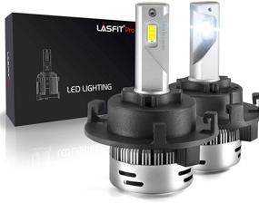 img 4 attached to 🔆 Лампы LED LASFIT H7 с держателем адаптера, специальными погруженными лучами для Hyundai Tucson, Kia Sedona Forte5, 6000 люменов, 6000K яркий белый свет, простая установка Plug and Play (пакет из 2 штук)