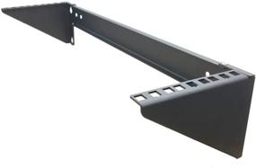 img 4 attached to 🔌 Mofangtech Folding 3U Wall Mount Patch Panel Bracket - Efficient 19 Inch Steel Rack Mount for Networking Equipment