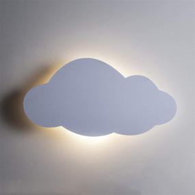 img 4 attached to 🌥️ Lights4fun Cloud Silhouette Night Light: Remote Controlled LED Wall Lamp for Bedroom Ambiance