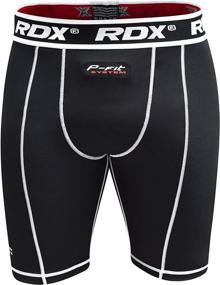 img 3 attached to 💪 Optimal Performance with RDX MMA Thermal Compression Shorts: A Must-Have for Men's Boxing Training, Fitness, Running, and Exercise