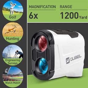 img 3 attached to OUBEL Golf Rangefinder with Slope – Newest & High-Precision Laser Range Finder for Golfing & Hunting, 1200/800 Yard Range, Flag Lock with Vibration, 6X Magnification