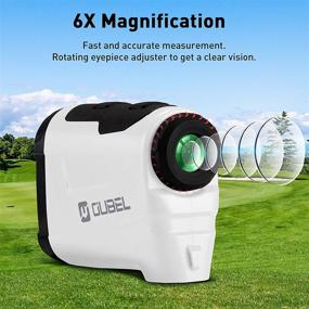 img 1 attached to OUBEL Golf Rangefinder with Slope – Newest & High-Precision Laser Range Finder for Golfing & Hunting, 1200/800 Yard Range, Flag Lock with Vibration, 6X Magnification