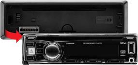 img 2 attached to Улучшите звук в вашем автомобиле с BOSS Audio Systems 742RGB Single-DIN CD MP3 проигрывателем – полный комплект с съемной передней панелью и беспроводным пультом ДУ.