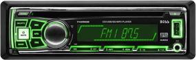 img 1 attached to Улучшите звук в вашем автомобиле с BOSS Audio Systems 742RGB Single-DIN CD MP3 проигрывателем – полный комплект с съемной передней панелью и беспроводным пультом ДУ.