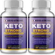 💪 keto strong diet pills - powerful 2-pack with 120 capsules for enhanced results logo